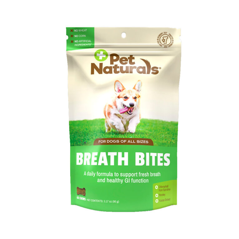 pet naturals breath bites perro