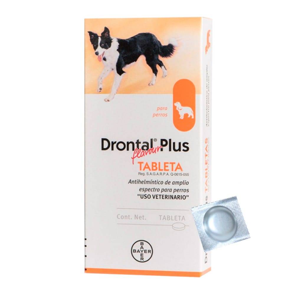 Drontal Plus Tableta - | Comida y Alimento para Perro y Gato Guatemala