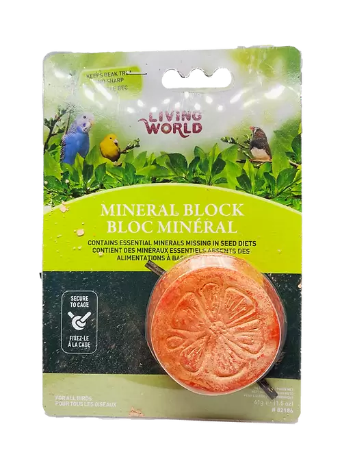 bloc mineral naranja