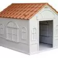 casa para perro techo rojo de teja